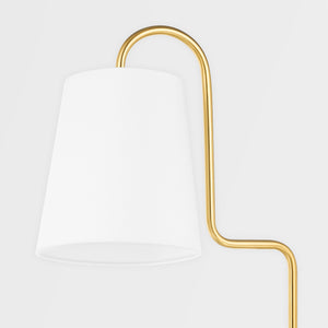 Mitzi HL539401-AGB 1 Light Floor Lamp, Aged Brass
