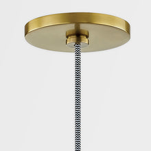 Load image into Gallery viewer, Mitzi H344701L-AGB/BK 1 Light Large Pendant, Aged Brass/Black