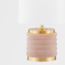 Load image into Gallery viewer, Mitzi HL561201-AGB/BLSH 1 Light Table Lamp, Aged Brass/Blush Combo
