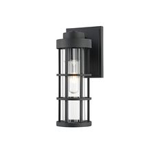 Load image into Gallery viewer, Troy B2041-TBK 1 Light Small Exterior Wall Sconce, Aluminum And Stainless Steel