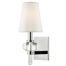 Load image into Gallery viewer, Local Lighting Hudson Valley 1900-Pn 1 Light Wall Sconce, PN Wall Sconce