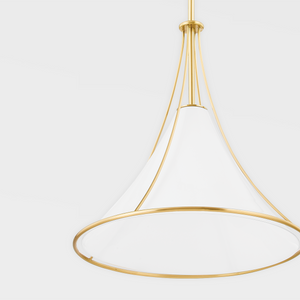 Mitzi H645701S-AGB 1 Light Small Pendant, Aged Brass