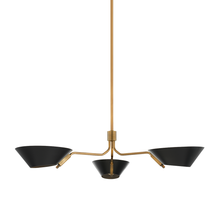 Load image into Gallery viewer, Troy F8143-PBR/SBK 3 Light Chandelier, Iron
