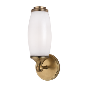 Local Lighting Hudson Valley 1681-AGB 1 Light Wall Sconce, AGB WALL SCONCE
