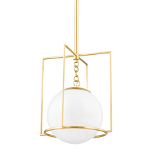Load image into Gallery viewer, Mitzi H648701S-AGB 1 Light Small Pendant, Aged Brass