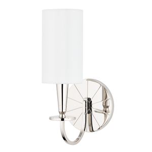 Local Lighting Hudson Valley 8021-Pn 1 Light Wall Sconce, PN WALL SCONCE
