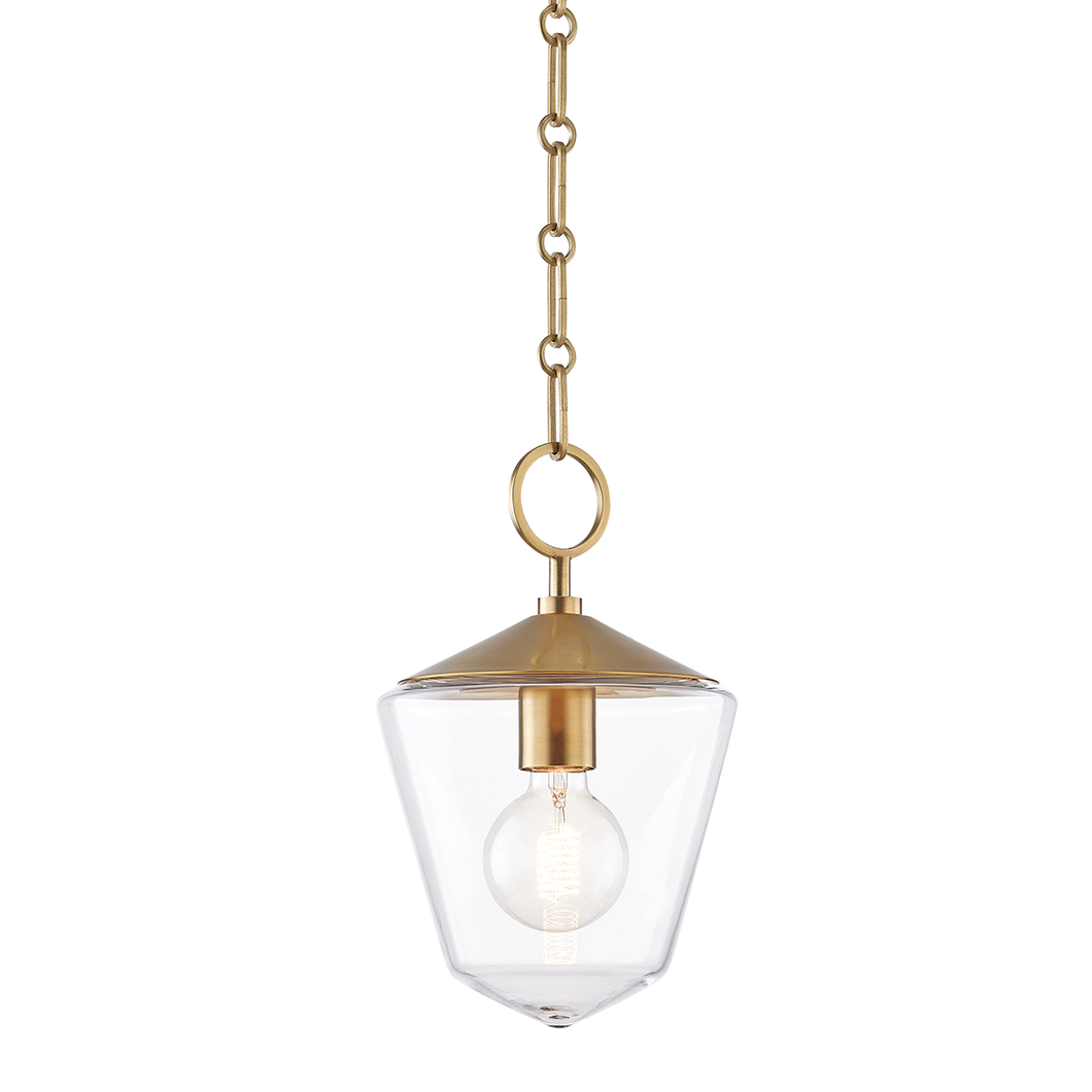 Hudson Valley 8308-Agb 1 Light Small Pendant, AGB