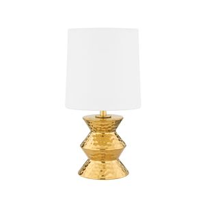 Mitzi HL617201A-AGB/CGD 1 Light Table Lamp, Aged Brass
