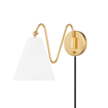 Load image into Gallery viewer, Mitzi HL699101-AGB 1 Light Portable Wall Sconce, Aged Brass