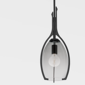 Troy F8309-FOR 1 Light Small Pendant, Steel