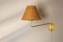 Load image into Gallery viewer, Mitzi HL704201-AGB 1 Light Portable Wall Sconce, Aged Brass