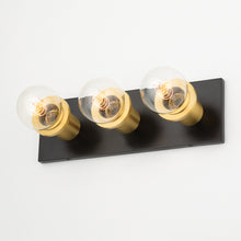 Load image into Gallery viewer, Mitzi H526303-AGB/SBK 3 Light Bath &amp; Vanity, Aged Brass/Soft Black