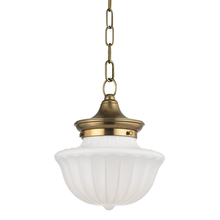 Load image into Gallery viewer, Hudson Valley 5009-Agb 1 Light Small Pendant, AGB