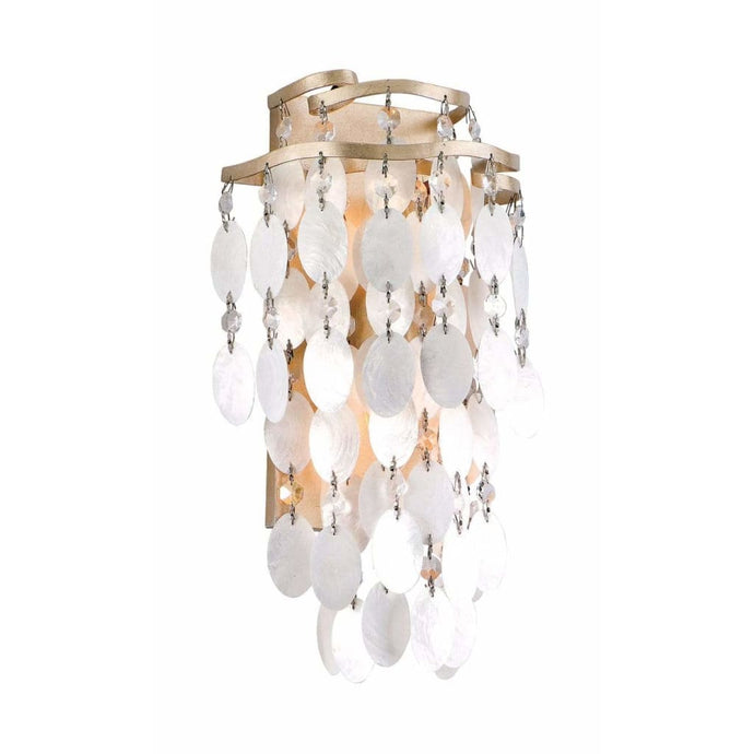 Local Lighting Corbett 109-11-Dolce 2Lt Wall Sconce, CHAMPAGNE LEAF Wall Sconce