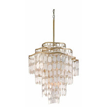 Load image into Gallery viewer, Local Lighting Corbett 109-412-Dolce 12Lt Pendant, CHAMPAGNE LEAF Pendant