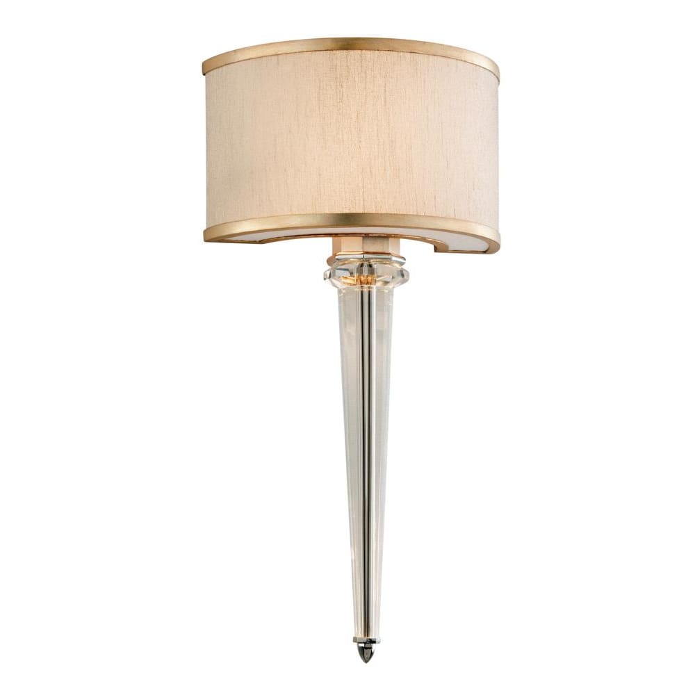 Local Lighting Corbett 166-12-Harlow 2 + 4Lt Wall Sconce, TRANQUILITY SILVER LEAF Wall Sconce