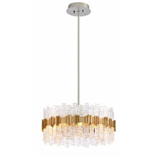 Load image into Gallery viewer, Local Lighting Corbett 256-48-Ciro 8Lt Pendant, ANTIQUE SILVER LEAF STAINLESS Pendant