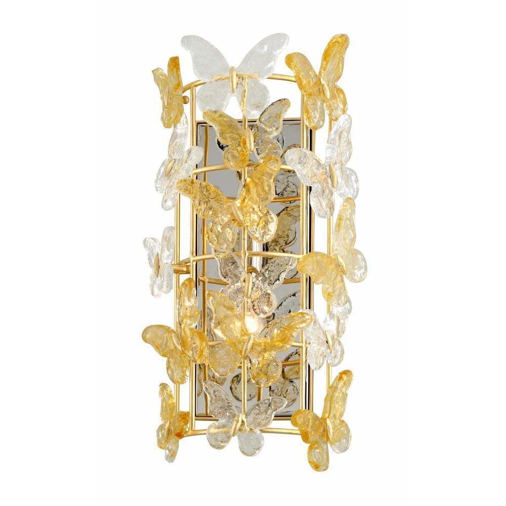Local Lighting Corbett 279-12-Milan 2Lt Wall Sconce, GOLD LEAF Wall Sconce
