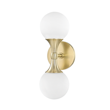 Load image into Gallery viewer, Local Lighting Hudson Valley 3302-AGB 2 Light Wall Sconce, AGB WALL SCONCE