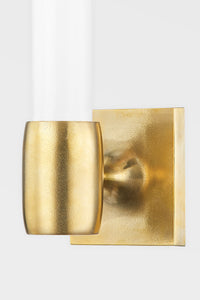 Hudson Valley 7331-AGB 1 Light Wall Sconce, Aged Brass