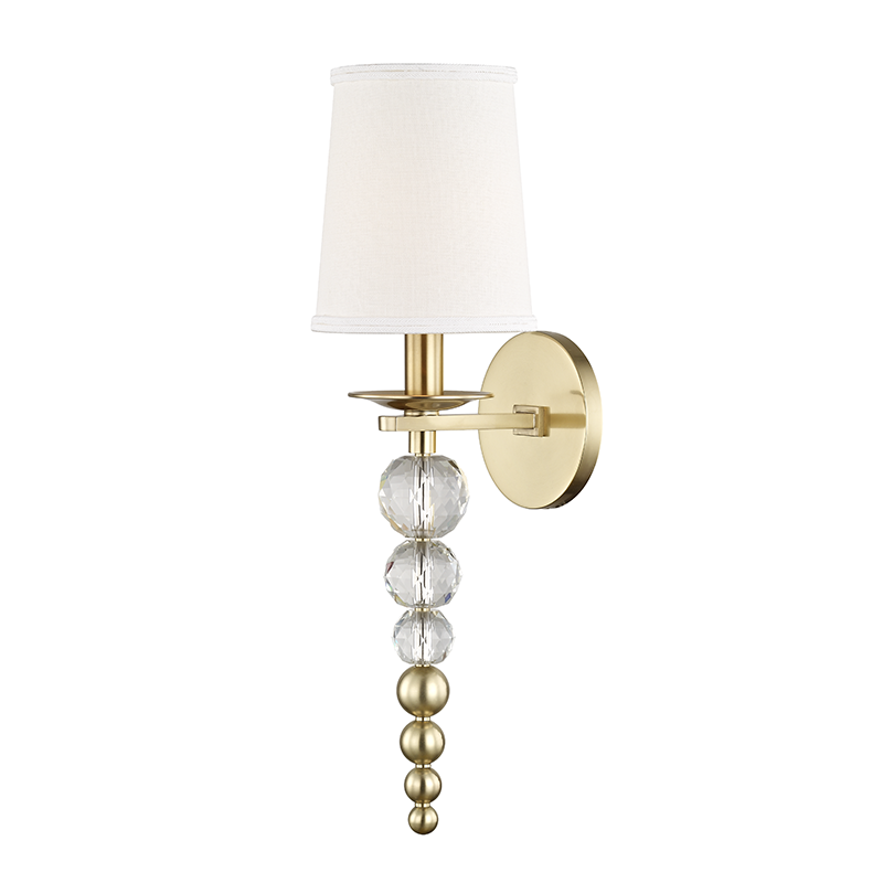 Local Lighting Hudson Valley 2300-AGB 1 Light Wall Sconce, AGB WALL SCONCE