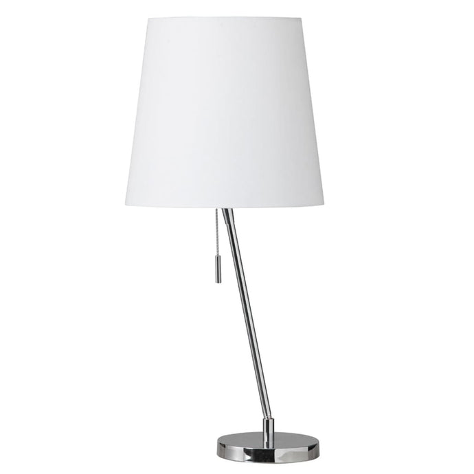 Local Lighting Dainolite 546T-PC Canting Table Lamp w/Linen Shade Table Lamp (Decorative)