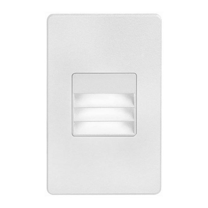 Local Lighting Dainolite DLEDW-234-WH White Rectangle In/Outdoor 3W LED Wal LED Step/Wall Light