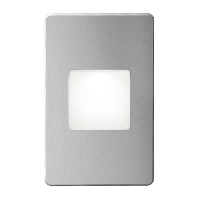 Local Lighting Dainolite DLEDW-245-BA Brushed Alum Rectangle In/Out 3W LED LED Step/Wall Light