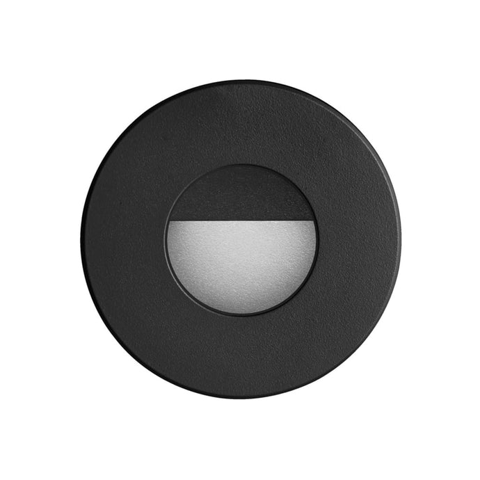 Local Lighting Dainolite DLEDW-300-BK Black Round In/Outdoor 3W LED Wall Light LED Step/Wall Light