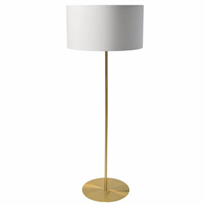 Local Lighting Dainolite MM221F-AGB-790 1LT Drum Floor Lamp w/ JTone White Shade AGB Floor Lamp (Decorative)