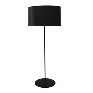 Local Lighting Dainolite MM221F-BK-797 1LT Drum Floor Lamp w/ JTone Black Shade Floor Lamp (Decorative)