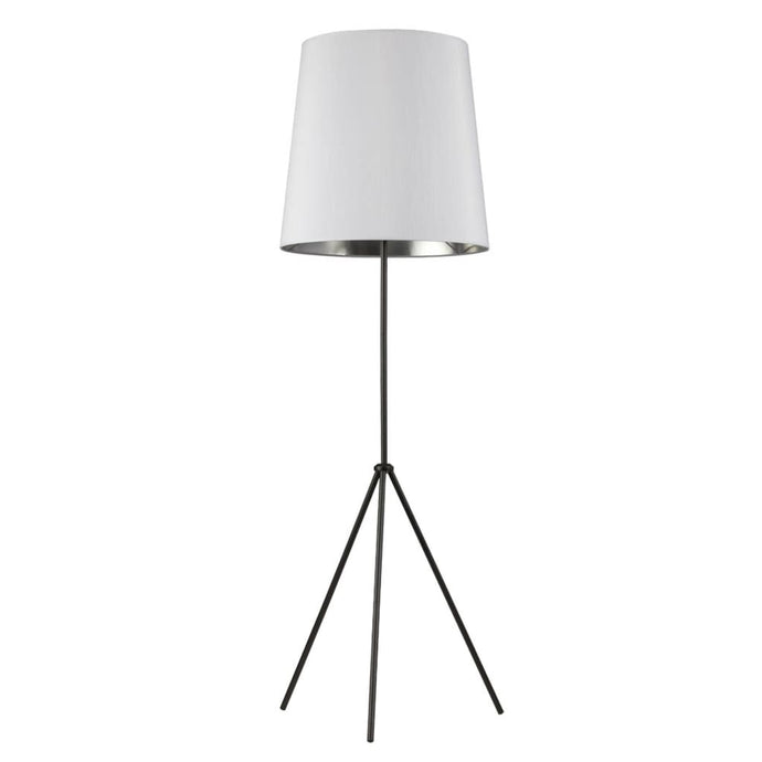 Local Lighting Dainolite OD3-F-691-MB 1LT 3 Leg Drum Floor Fixture w/WH-SV Shd Floor Lamp (Decorative)