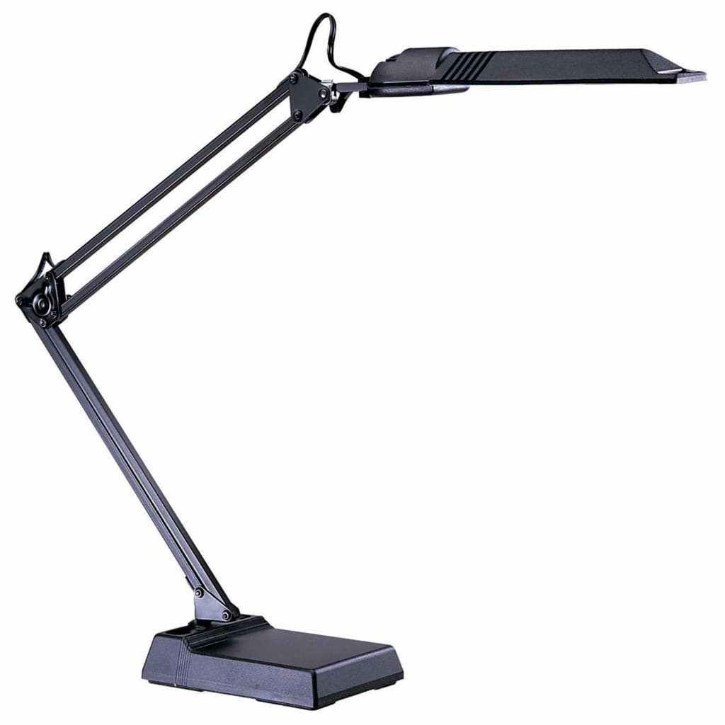Local Lighting Dainolite ULT133-BM-BK Fluorescent Extended Reach Desk Lamp Table Lamp (Task)