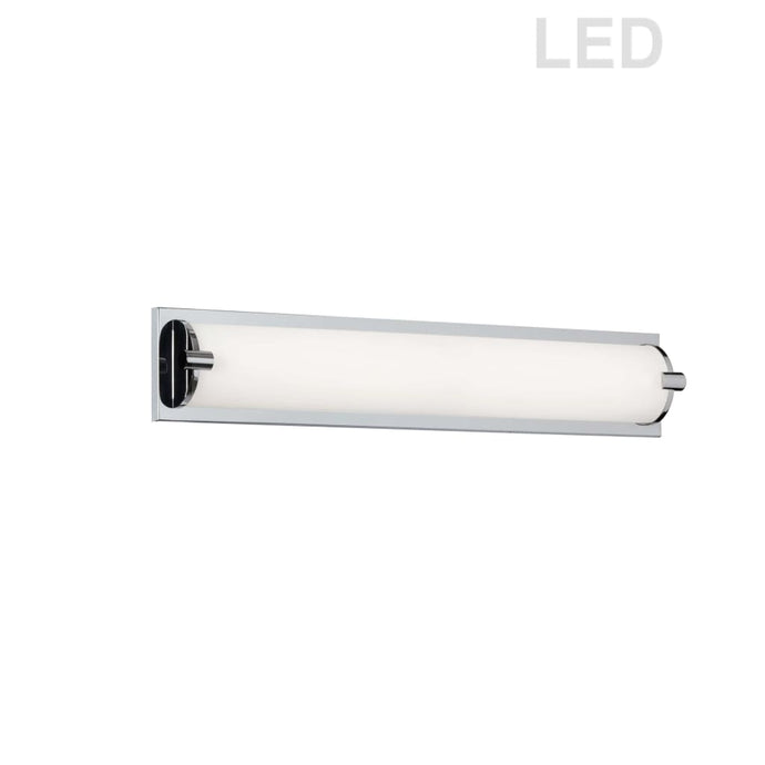 Local Lighting Dainolite Vld-464-25-Pc - 30W Vanity Polished Chrome W/ White Glass Vanity