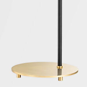 Mitzi HL573201-AGB/SBK 1 Light Table Lamp, Aged Brass/Soft Black