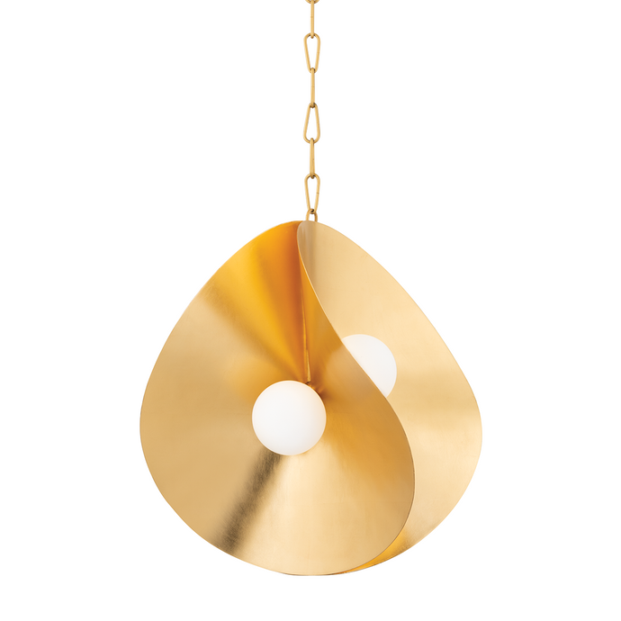 Corbett 330-24-GL 4 Light Medium Pendant, Gold Leaf