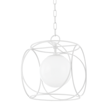 Load image into Gallery viewer, Mitzi H632701S-TWH 1 Light Small Pendant, Texture White