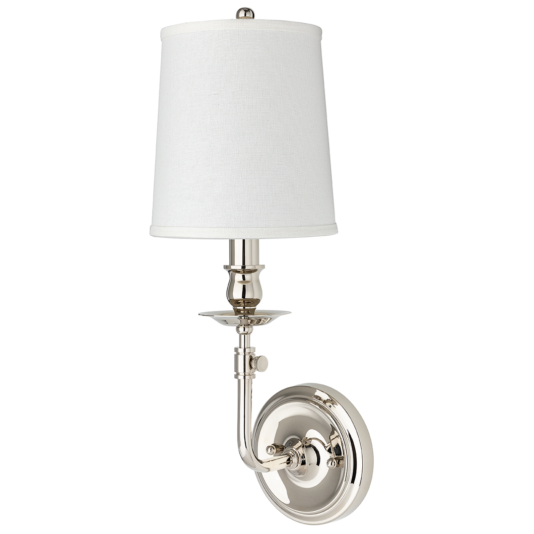 Local Lighting Hudson Valley 171-Pn 1 Light Wall Sconce, PN WALL SCONCE