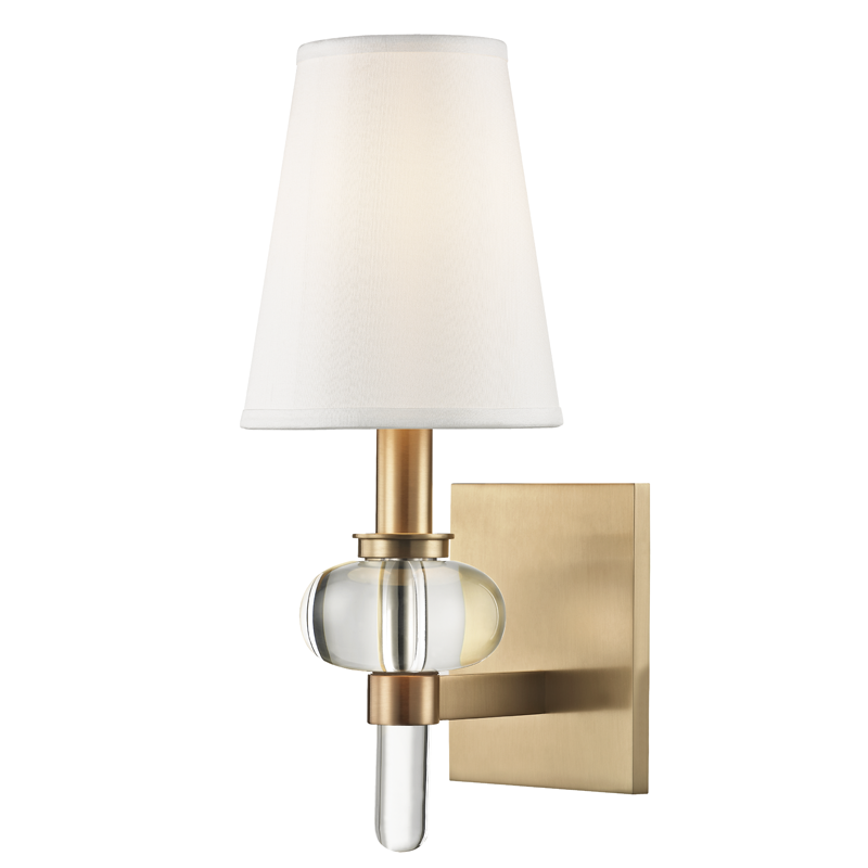 Local Lighting Hudson Valley 1900-AGB 1 Light Wall Sconce, AGB Wall Sconce