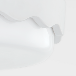 Mitzi H656503-CMW 3 Light Flushmount, Ceramic Matte White