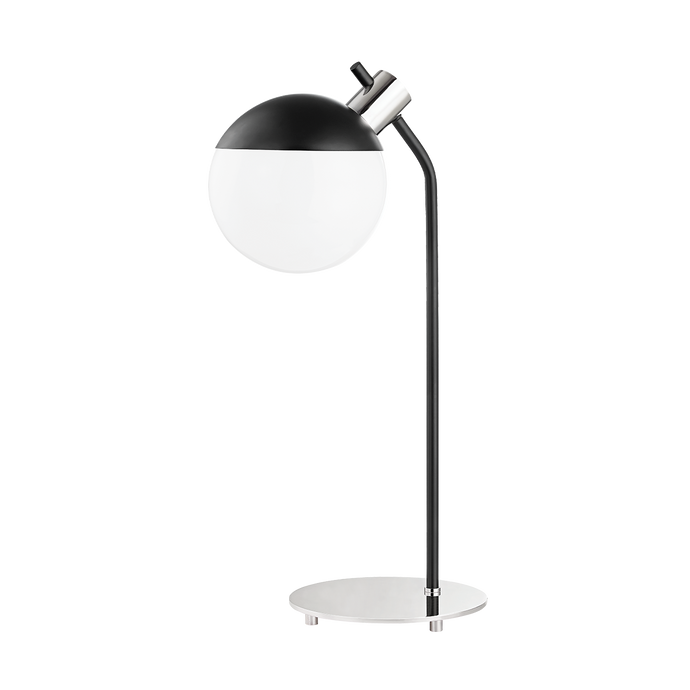 Mitzi HL573201-PN/SBK 1 Light Table Lamp, Polished Nickel/Soft Black