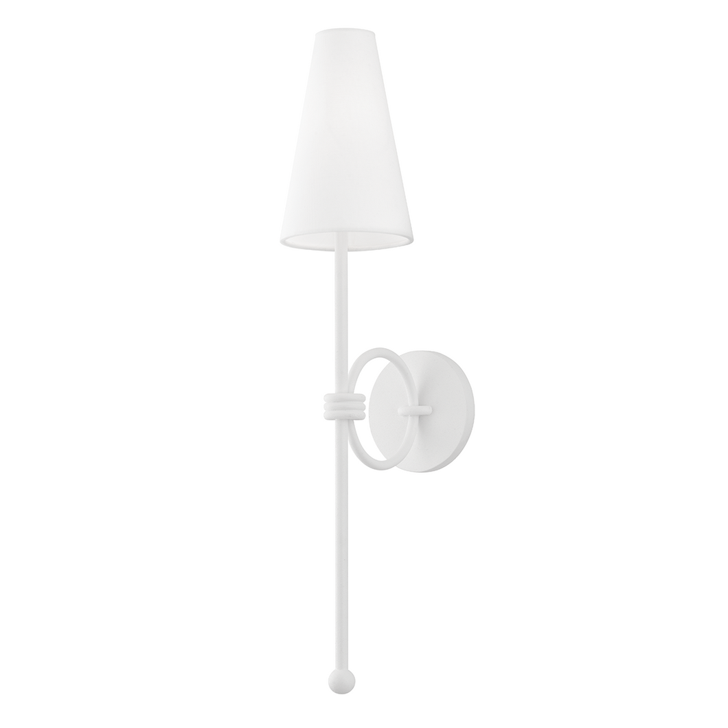 Troy B3691-TWH 1 Light Wall Sconce, Texture White