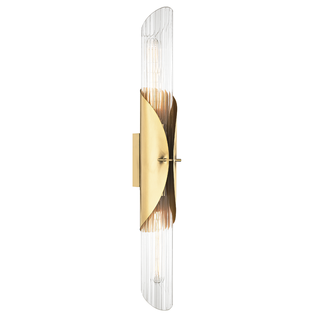 Local Lighting Hudson Valley 3526-AGB 2 Light Wall Sconce, AGB Wall Sconce