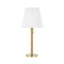 Load image into Gallery viewer, Hudson Valley MDSL513-AGB 1 Light Table Lamp, Aged Brass