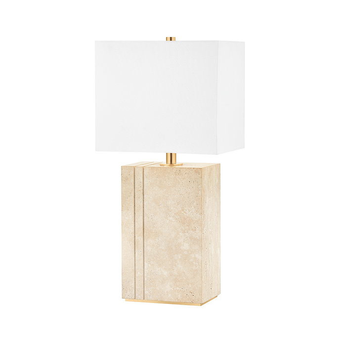 Hudson Valley L1619-AGB 1 Light Table Lamp, Aged Brass