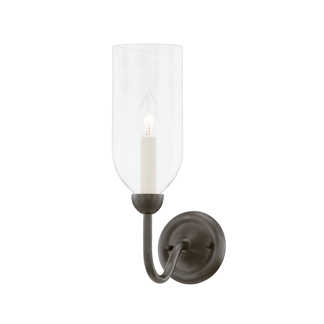 Hudson Valley MDS111-DB 1 Light Wall Sconce, Distressed Bronze