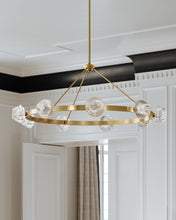 Load image into Gallery viewer, Hudson Valley 6150-AGB 9 Light Chandelier, Aged Brass