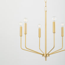 Load image into Gallery viewer, Mitzi H516815-AGB/SBK 15 Light Chandelier, Aged Brass/Soft Black