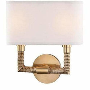 Local Lighting Hudson Valley 1022-AGB 2 Light Wall Sconce, AGB Wall Sconce