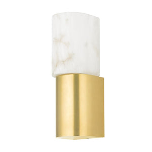 Hudson Valley-1061-Agb 1 Light Wall Sconce Aged Brass - Wall